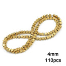 Gold Plated Hematite Beads Star Heart Shapes Loose Jewelry Beads