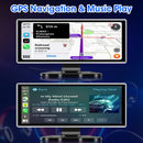 10 Inch 4K Dash Cam Car DVR Dual Lens Wireless Carplay GPS