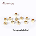 18K Gold Spacer Beads Metal Separators For Jewelry Making 2.5mm-6mm