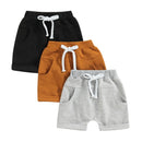 Lioraitiin Toddler Boys Short Trousers 3Pcs Casual Spring Summer Pants