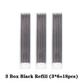 Carpenter Pencil Mechanical Woodworking 3 Colors Refill Sharpener