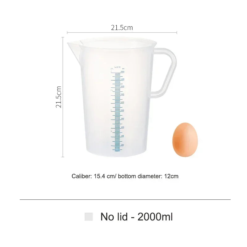 SHIMOYAMA Plastic Measuring Cup Transparent Liquid Measuring Jug Container
