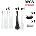 Charging Port Dust Plug With Cleaning Brush For IPhone Samsung Xiaomi