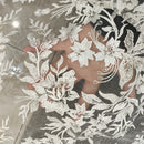 Off White Embroidery Mesh Lace Fabric For Evening Dress Sewing