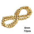 Gold Plated Hematite Beads Star Heart Shapes Loose Jewelry Beads