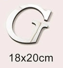 3D Silver English Letters Wall Stickers Acrylic Mirror Home Decor