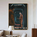 B-BLACK Mirror Wall Poster Self Adhesive For Bedroom Living Room Office