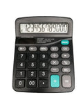 12 Digit Calculator Solar Battery Dual Power Large LCD Display