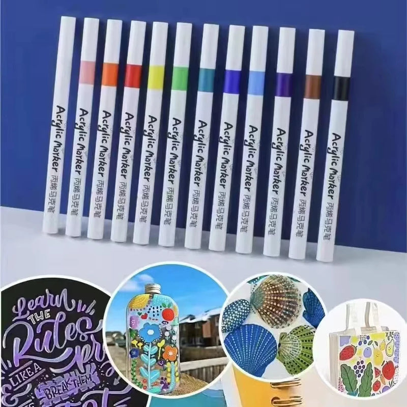 Water-based Acrylic Marker Pens Set For Art DIY Painting Graffiti