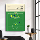 Football Canvas Wall Art Golden Goal Soccer Sports Poster Print