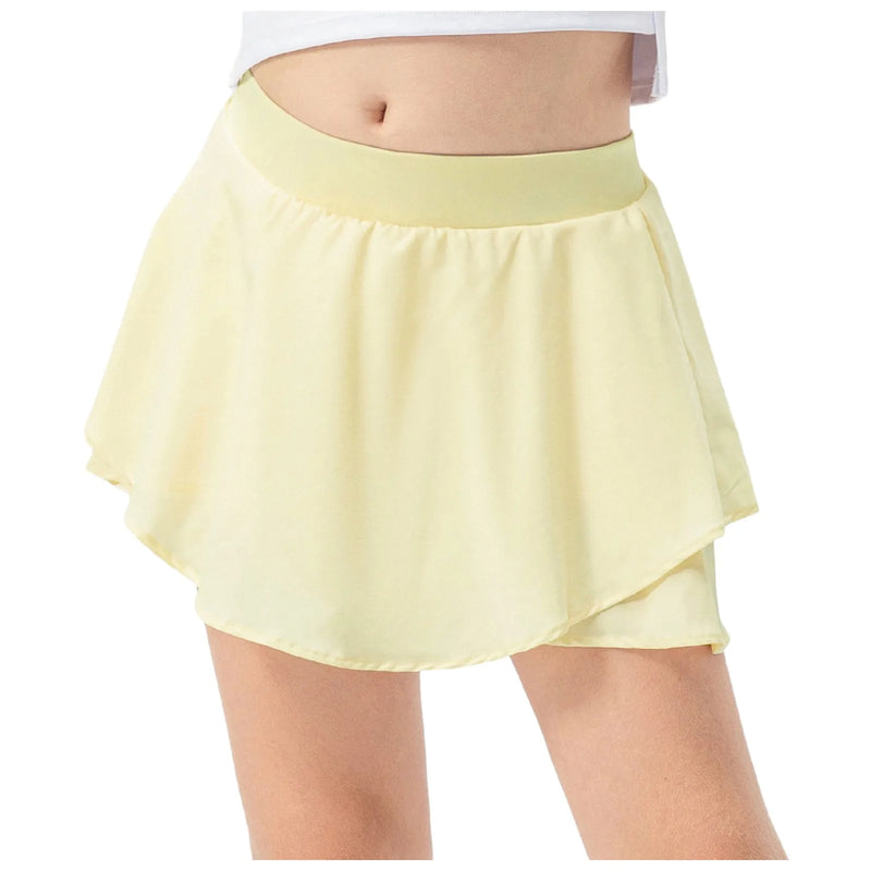 Girls Yoga Sports Skirt Breathable Lightweight Fitness Running Skirt Pants