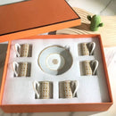 12pcs Espresso Cups Set Ceramic Coffee Tea Cups With Plates And Handles