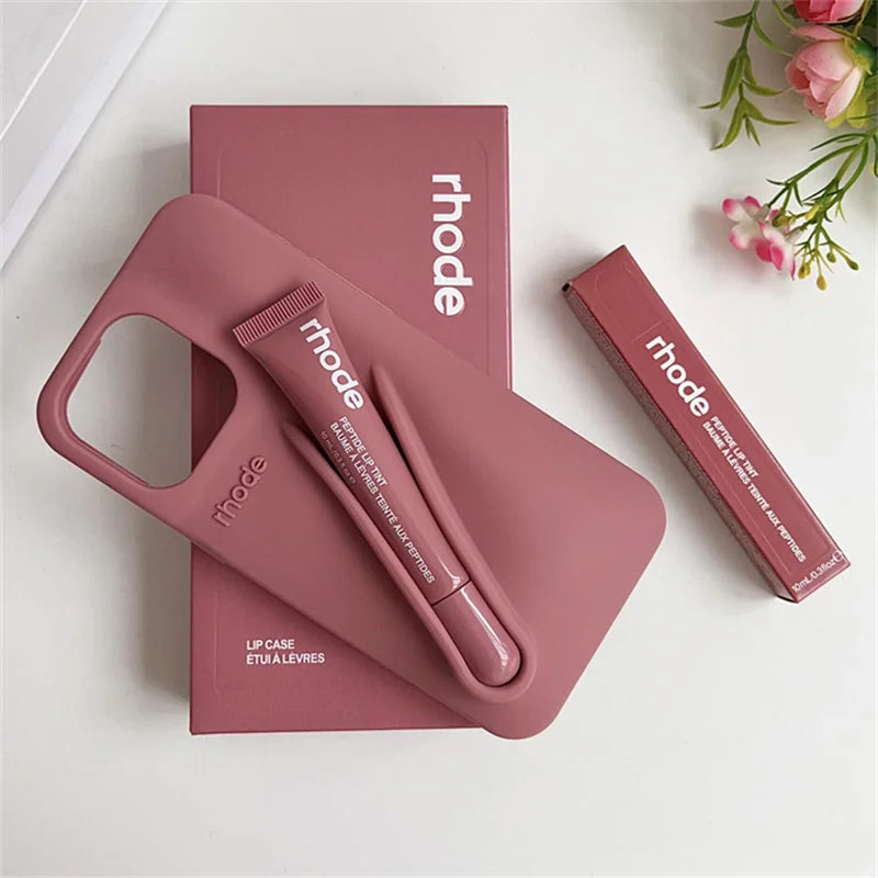 Rhode Lip Gloss Phone Case Silicone Cover For IPhone 16 15 14 13 12 11 Pro Max