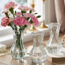 Creative Transparent Glass Flower Vase For Fresh Lily Rose Arrangements