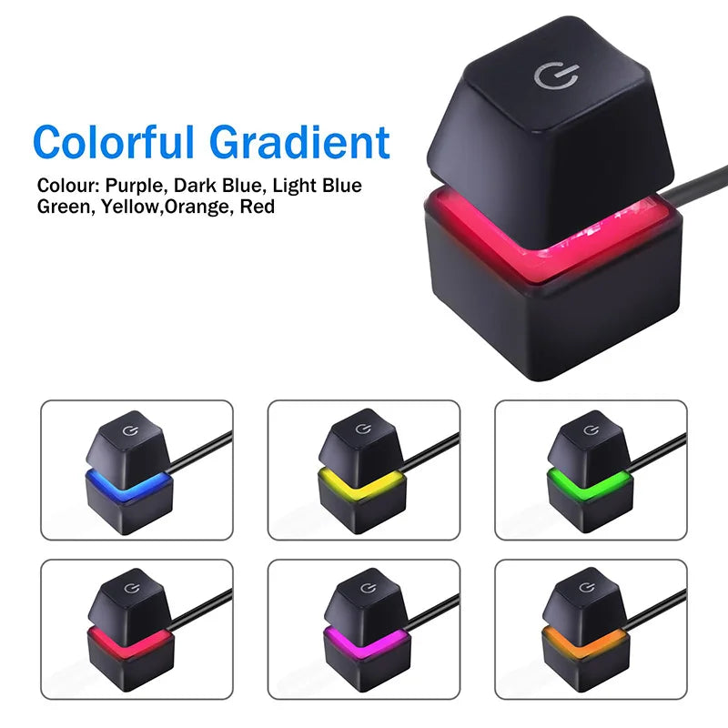 Desktop Computer Power Switch RGB Backlight Mechanical Key Button