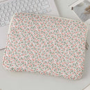 Quilted Laptop Sleeve Case Protective Cover For 11 To 15 Inch Laptops