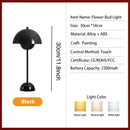 Rechargeable Table Lamp With 3 Speed Adjustment Flower Bud Design