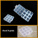 Plastic Organizer Box Clear Compartment Storage For Jewelry Tools