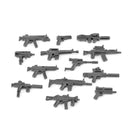 WWII Military Building Blocks Toy Soldier Figure With Heavy Machine Gun