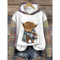 Highland Cow Hoodie 3D Print Unisex Animal Hooded Sweatshirt Pullovers
