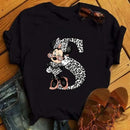 26 Letter Printed Women T-shirts Casual Graphic Summer Short Sleeve Tops