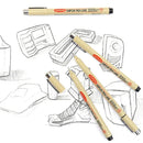 Black Fineliner Marker Pens Waterproof Sketching Manga Art Supplies