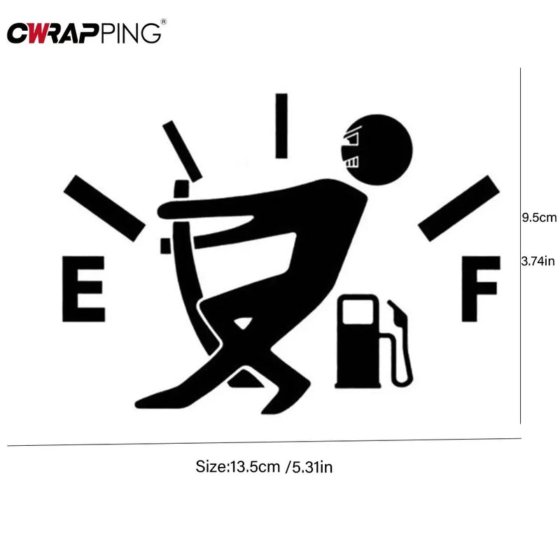 Car Fuel Tank Sticker Reflective Vinyl Funny Gas Gauge Decal