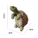 CuteGarden Tortoise Figurine Turtle Statue Hanging Ornament Planter Decor