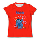 Girls Kawaii Stitch T-shirt Toddler Cartoon Tee Summer Short Sleeve