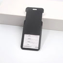 Retractable Card Holder Black Durable Work And Student Meal Accessory