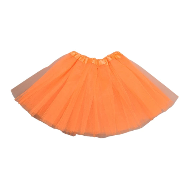 Kids Ballet Skirt Elastic Mesh Tutu Gymnastics Dance Dress