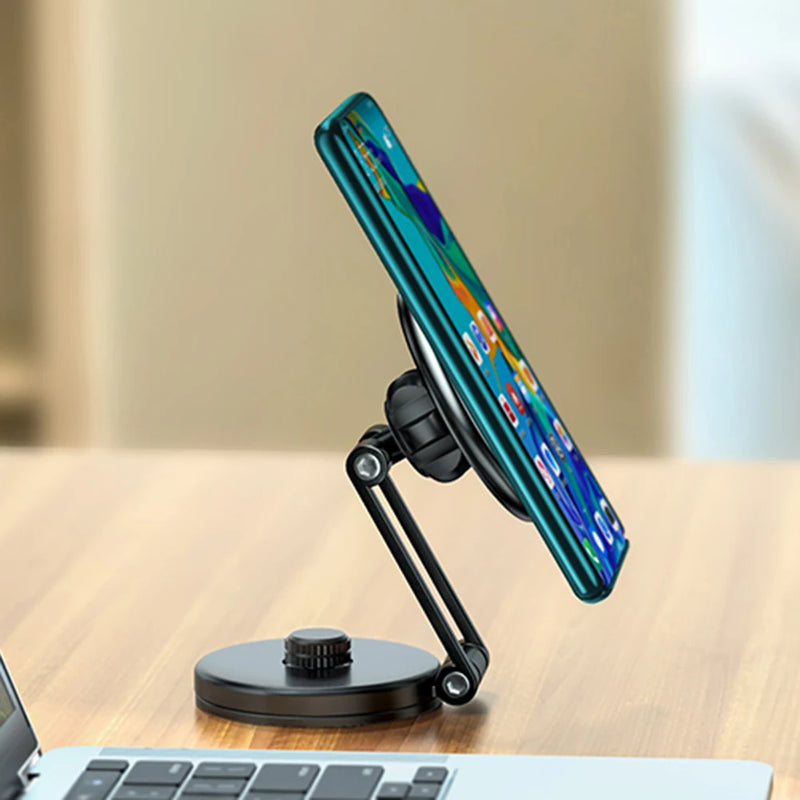 Magnetic Car Phone Holder Universal Foldable Stand 360 Degree Rotation