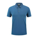 Men's Polo Shirt Short Sleeve Solid Color Lightweight Casual Top
