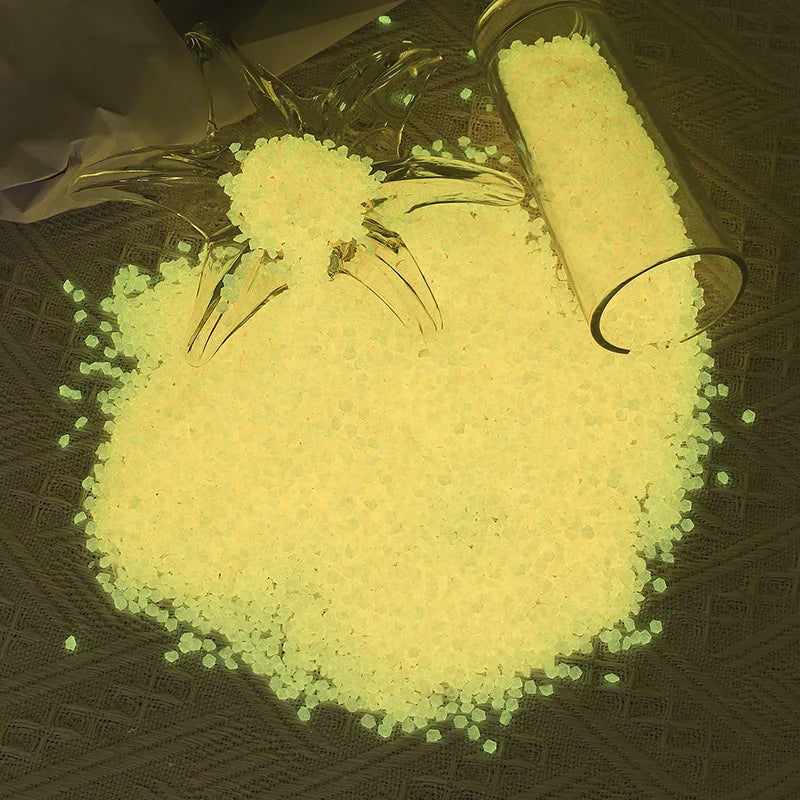 1000pcs Glow In The Dark Sand Mini Pebbles For Garden Aquarium