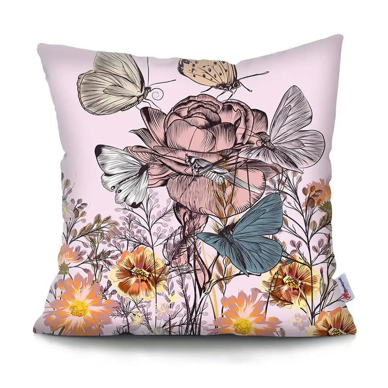 45x45CM Tropical Plant Parrot Sofa Cushion Cover Set Decorative