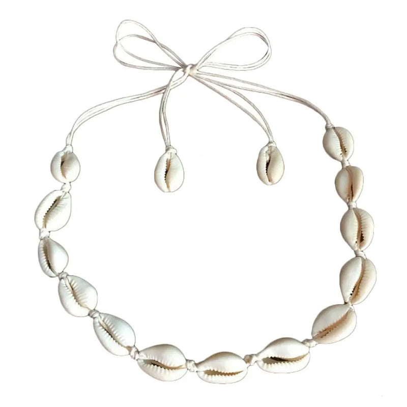 Boho Shell Choker Necklace Summer Beach Shell Pendant Jewelry