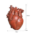 Heart Vase Decorative Dry Pot Human Anatomy Statue Container