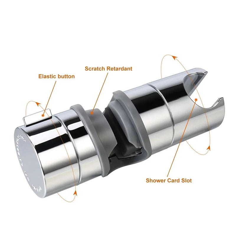 Adjustable Shower Head Holder For Universal Shower Rail Slide Bar