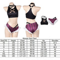 LOL Jinx Cosplay Swimsuit Summer Bikini Swimwear Skirt Costume