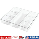 Clear Plastic Drawer Organizer With 7 Compartments For Kitchen And Office
