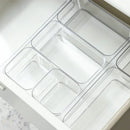 Transparent Storage Box Organizer Plastic Desk Drawer Jewelry Makeup Container