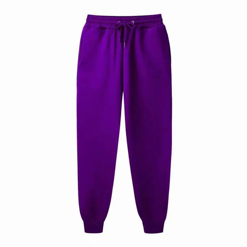 Men's Casual Sweatpants Fleece Jogging Pants Loose Streetwear Trousers
