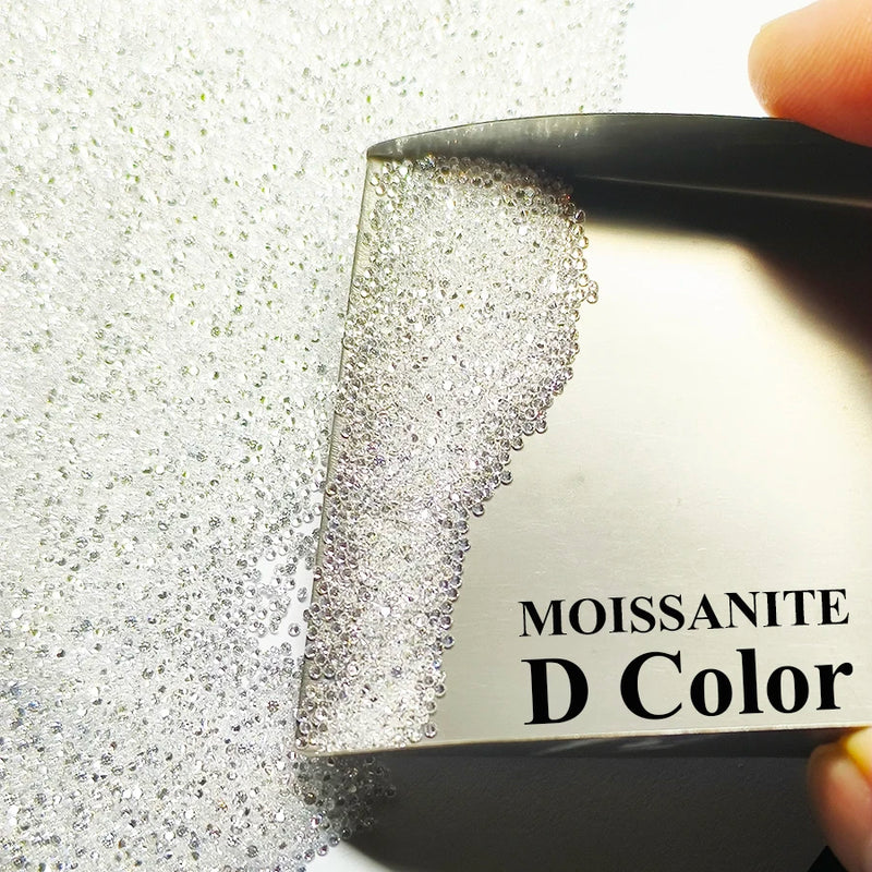 1.0ct Pack Super White D Color Moissanite Loose Stones Small Sizes