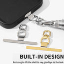 Ultra-Thin Stainless Steel Phone Tether With 360 Degree Rotatable Clip