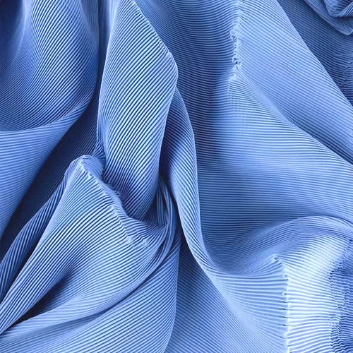 Pleated Fabric Soft Polyester Textile For Wedding Decor Sewing