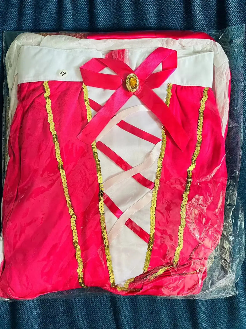 Sleeping Beauty Costume Women Deluxe Pink Princess Aurora Dress