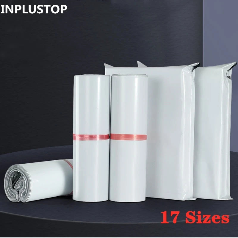 Mail Express Bags Gray White Opaque Storage Courier Mailing Envelopes