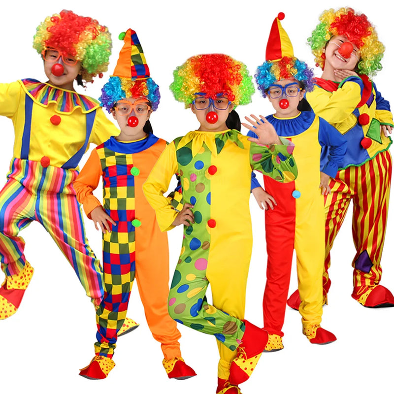 Funny Costumes For Kids Clown Role Play Suits For Boys Girls