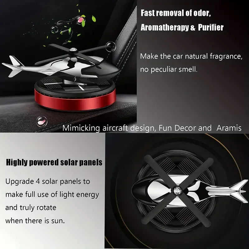 Helicopter Car Air Freshener Propeller Rotary Aromatherapy Diffuser