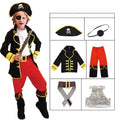 Kids Pirate Costume With Hat Mask For Birthday Halloween Party